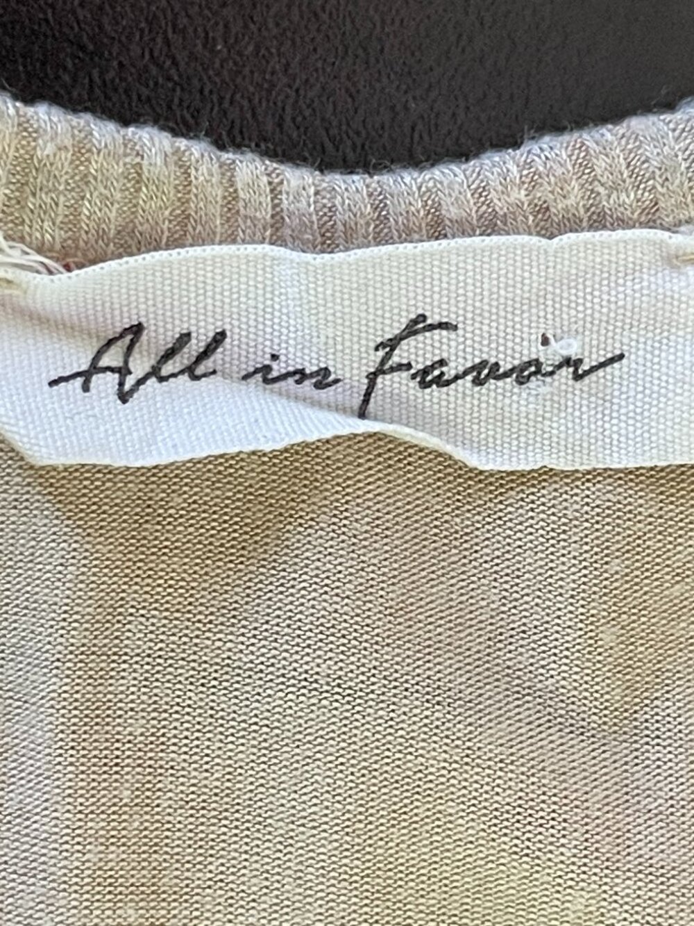 All in Favor Striped Tank Midi Dress Size M Beige Red Casual Summer Made in USA - Picture 4 of 7